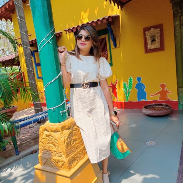 Off-white, black, gold Dress