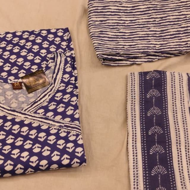 Blue Navy Blue Salwar Suite