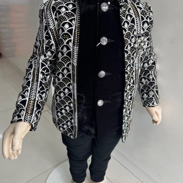 Black colour blazer suits