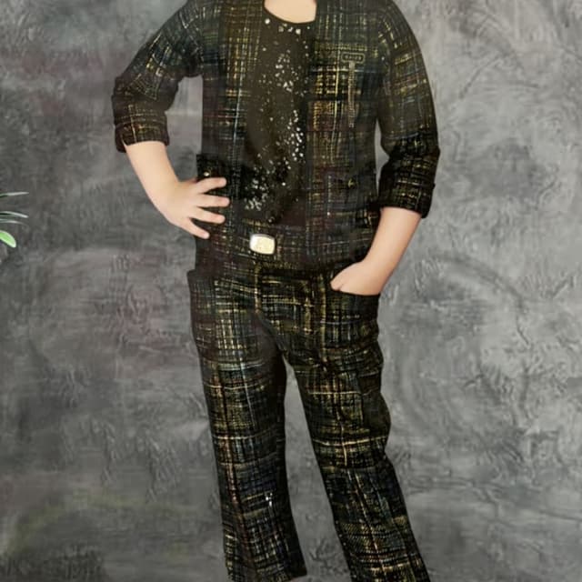 Girls three piece colour black