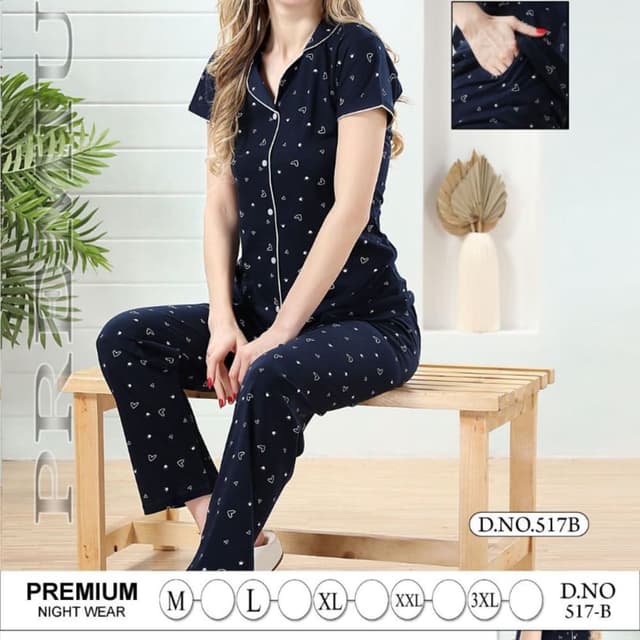 Front Open Night Suits