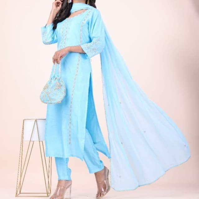Light Blue Salwar Suite