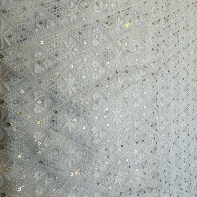 Embroidery On Visscose Goregett