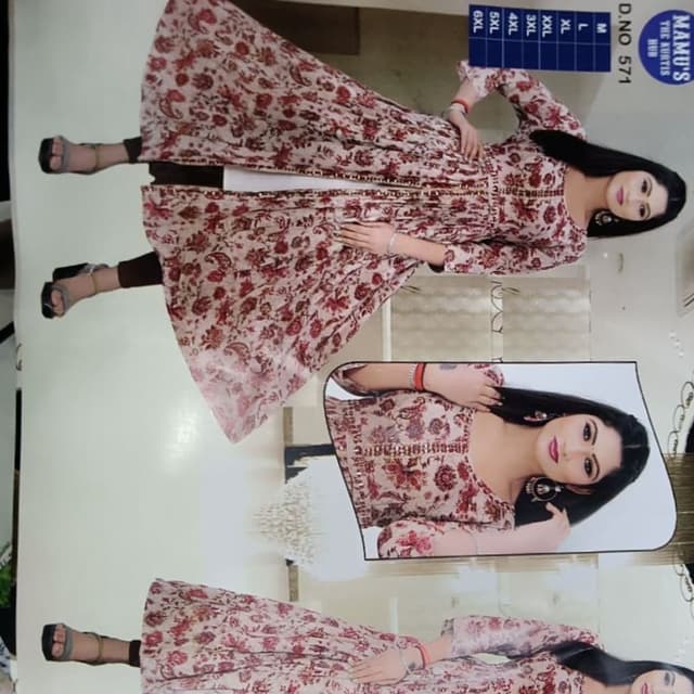 Middle cut kurti