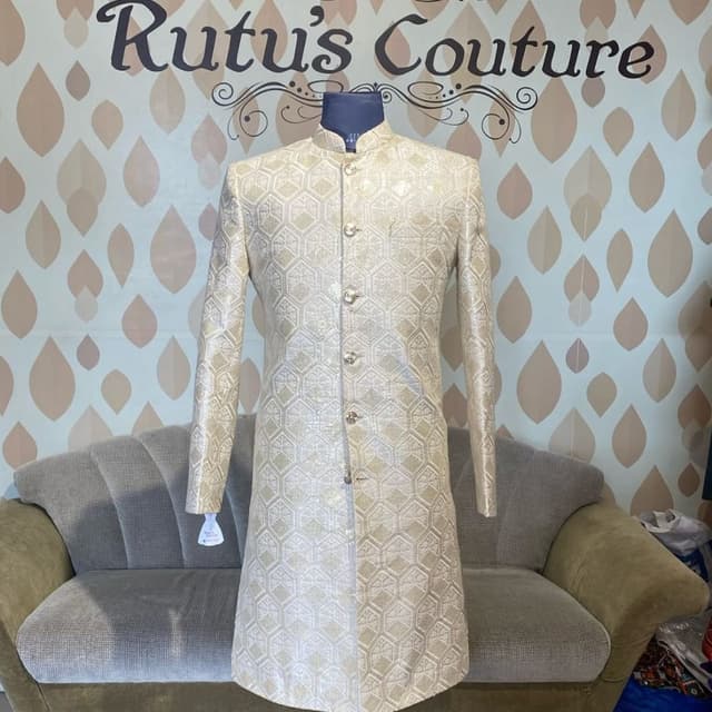 Ivory and Gold Sherwani