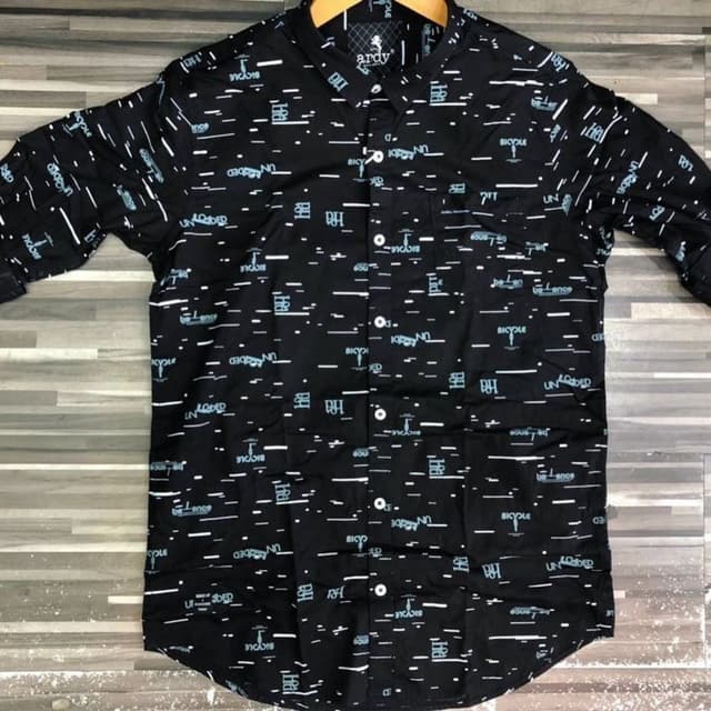 Black and White with Turquoise accents Shirt