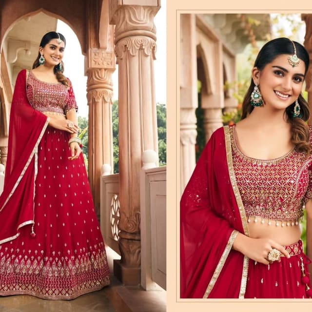 Maroon Lehenga