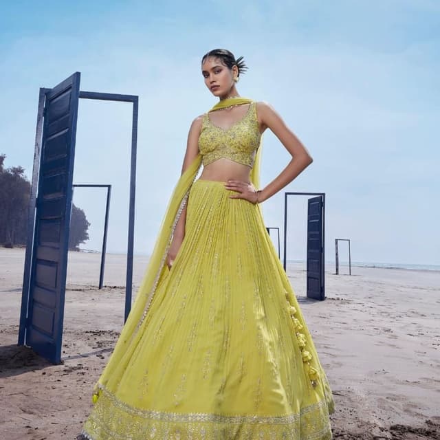 Light Green Lehenga