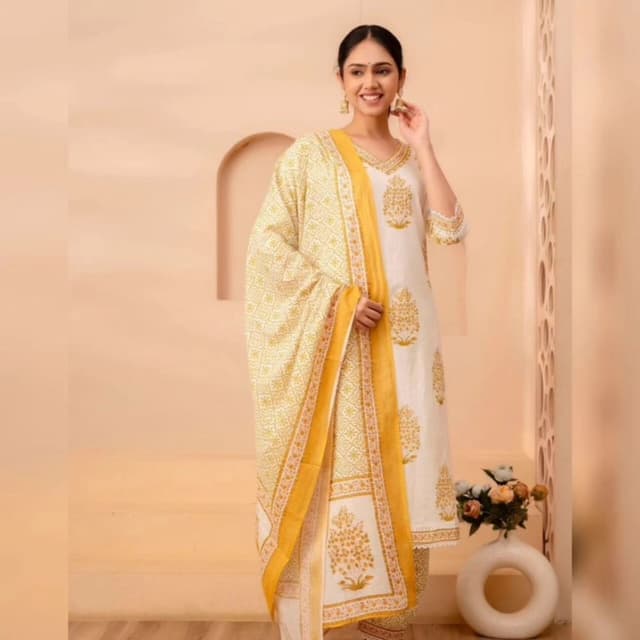 Yellow Salwar Suite