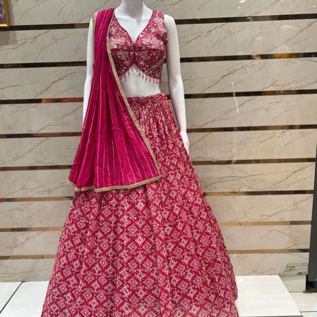 Maroon Lehenga