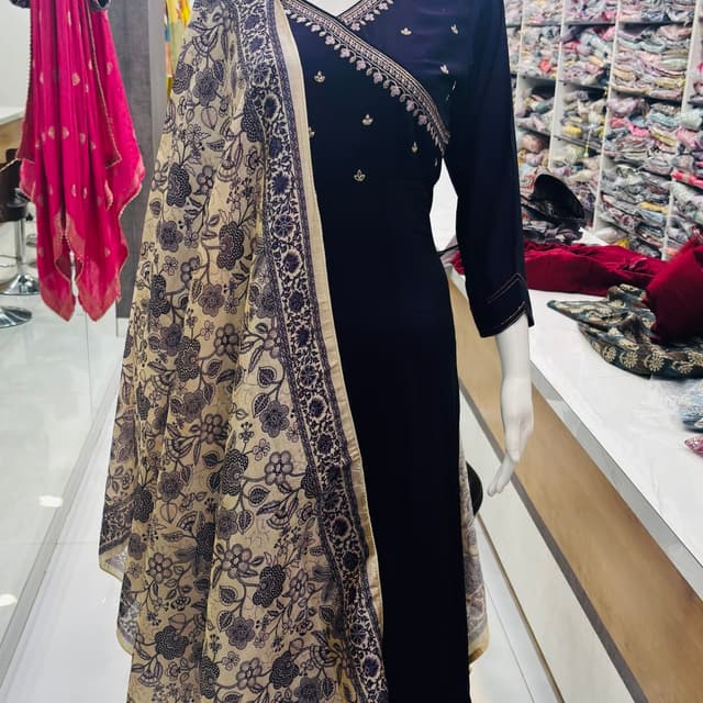 Navy Blue Salwar Suite