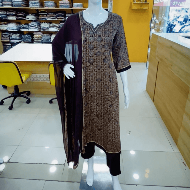 Navy Blue Salwar Suite