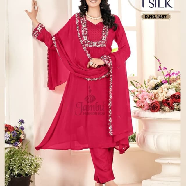 Red Salwar Suite