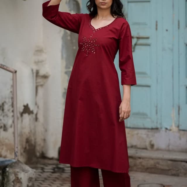 Red Salwar Suite