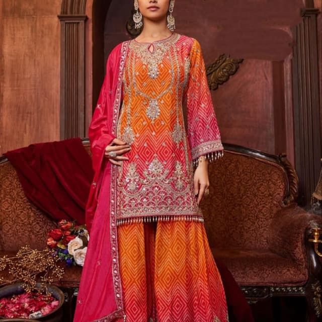 Orange Salwar Suite