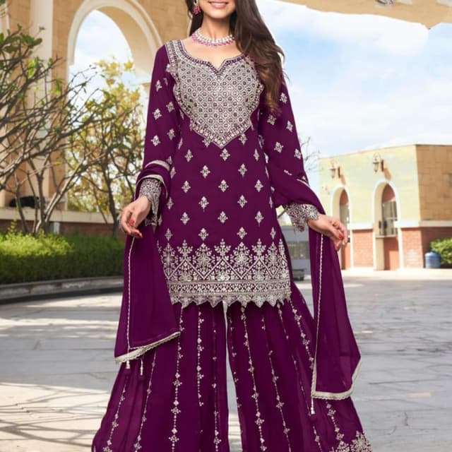 Purple Salwar Suite