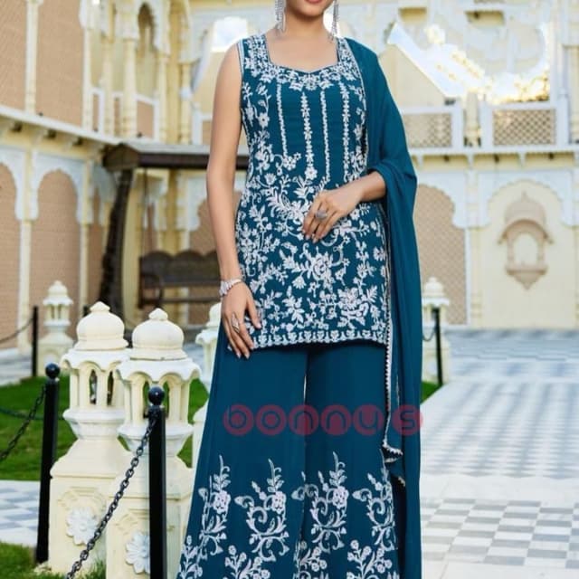 Blue Salwar Suite