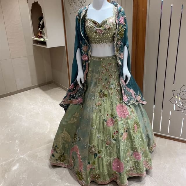 Green Lehenga