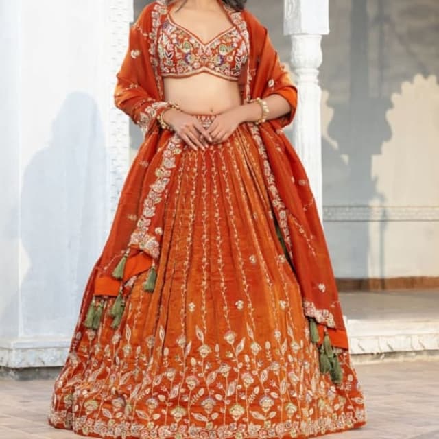 Orange Lehenga