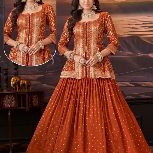 Orange Lehenga
