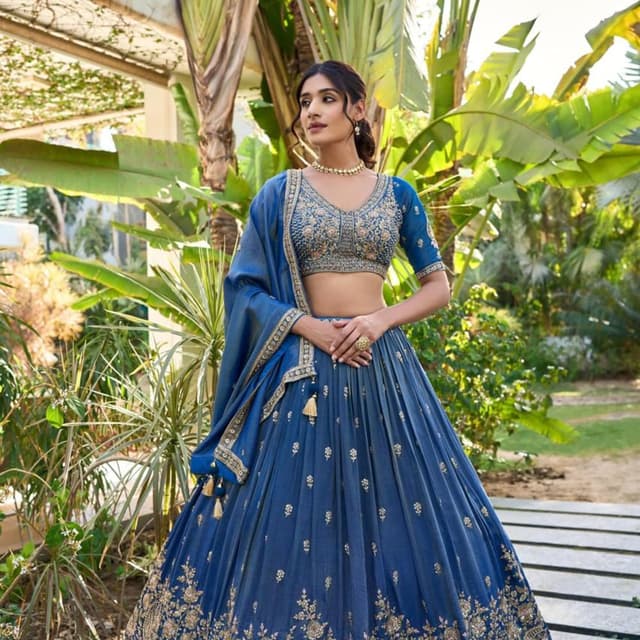Blue Lehenga