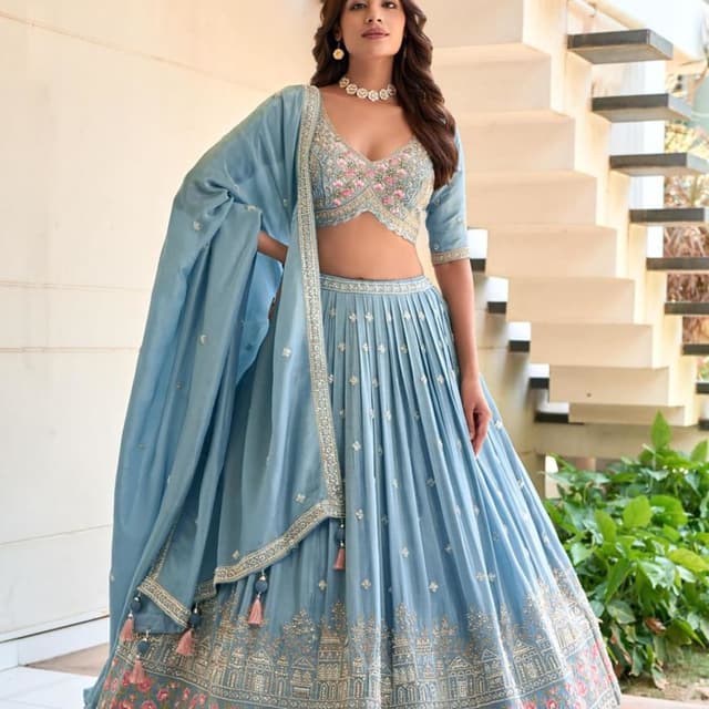 Blue Lehenga