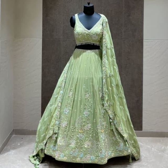 Green Lehenga