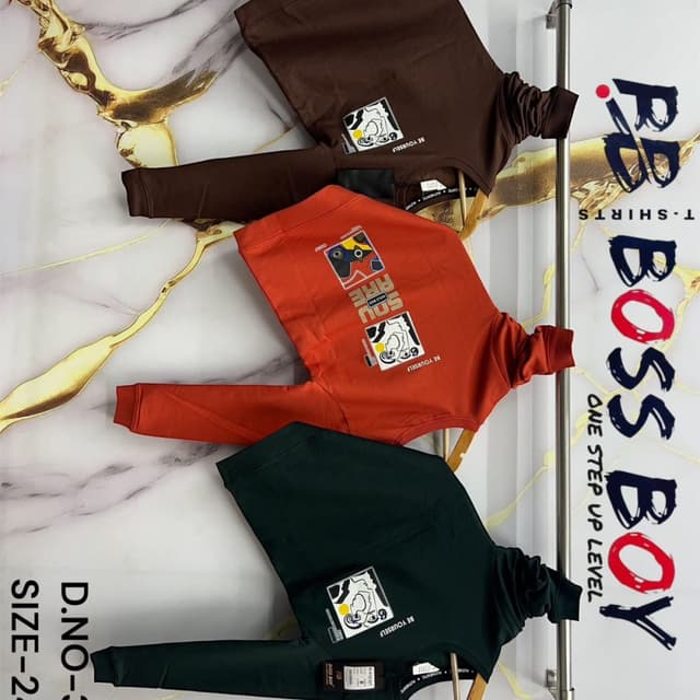 Brown, Orange, and Dark Green Sweatshirt or Sweater