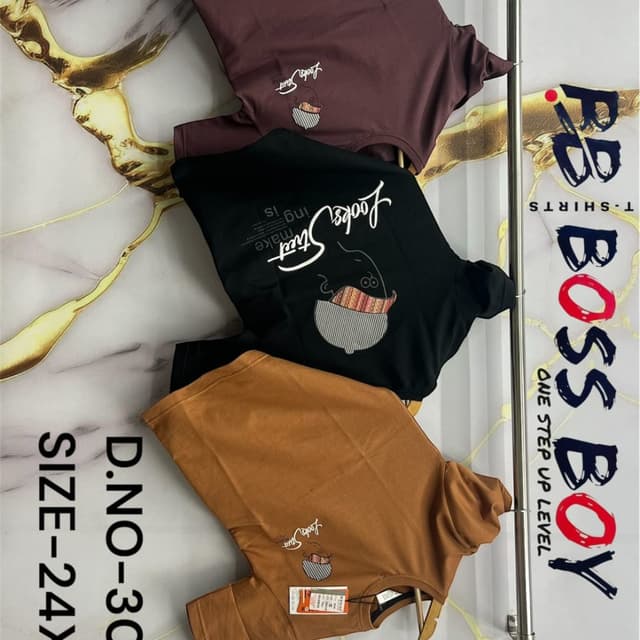 Black, Brown, and Maroon T-shirt