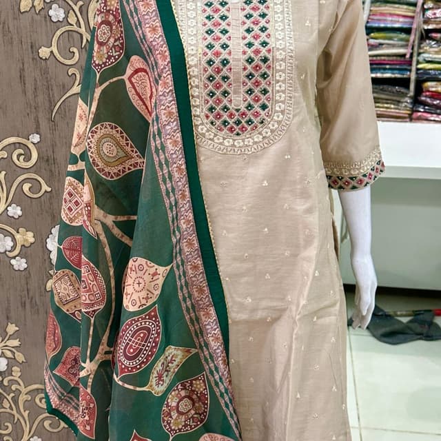 Green Salwar Suite