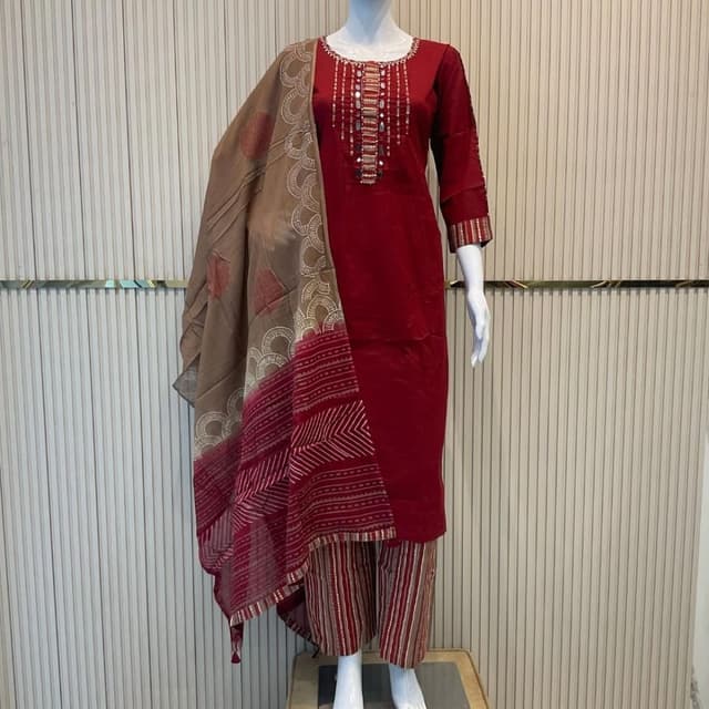 Red Salwar Suite