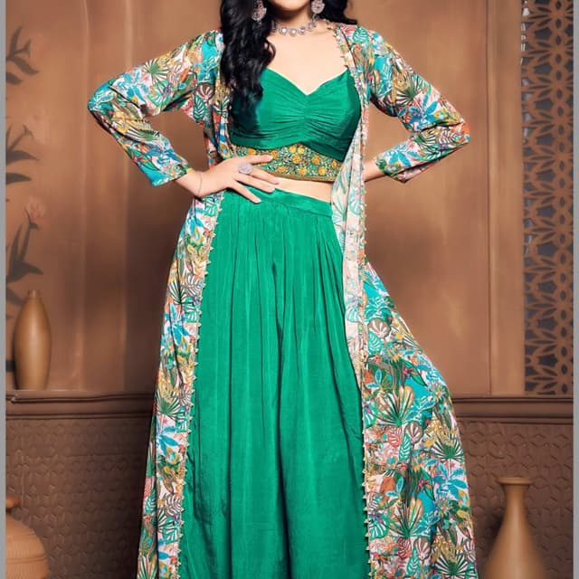 Green Lehenga