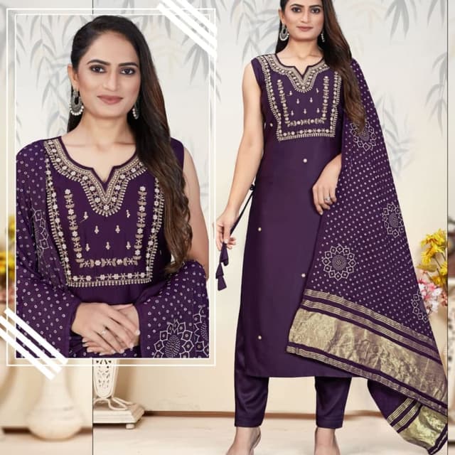 Purple Salwar Suite