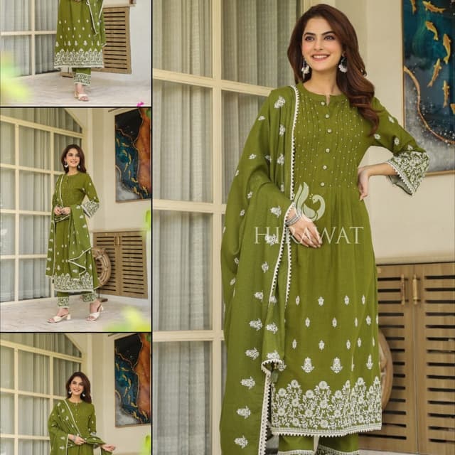 Green Salwar Suite