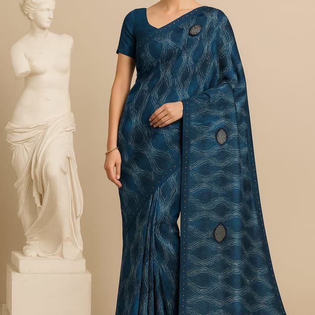 Blue Saree