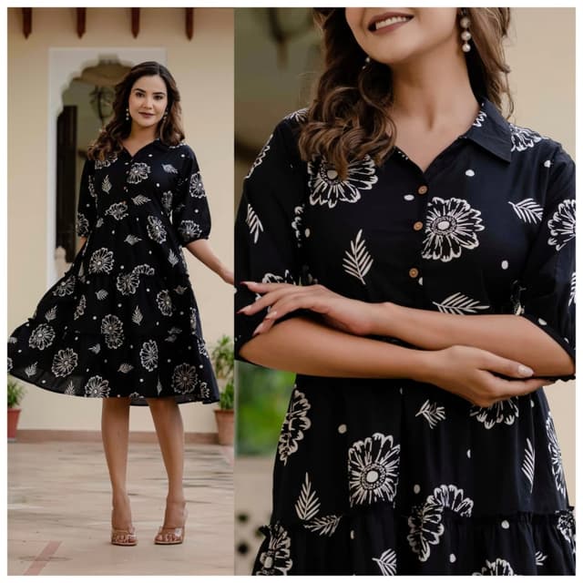 Black and White Dress