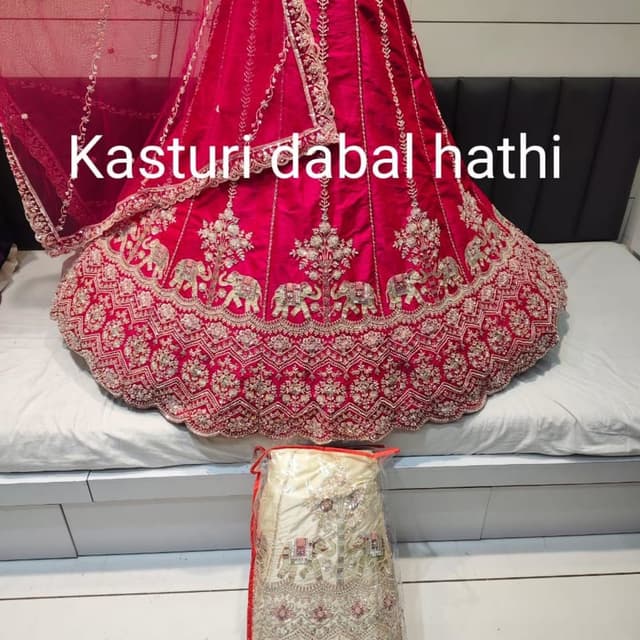 Red and Gold Lehenga Choli