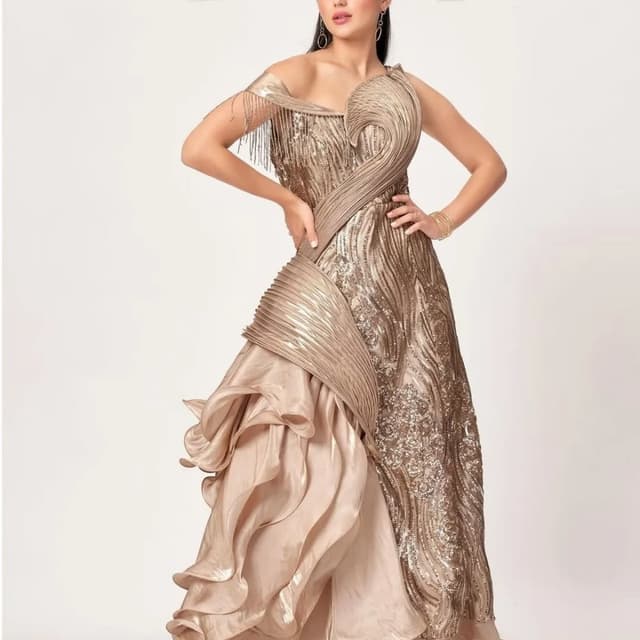 Champagne gold Dress