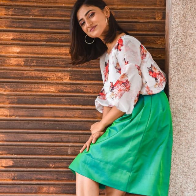 White top & Rama Skirt