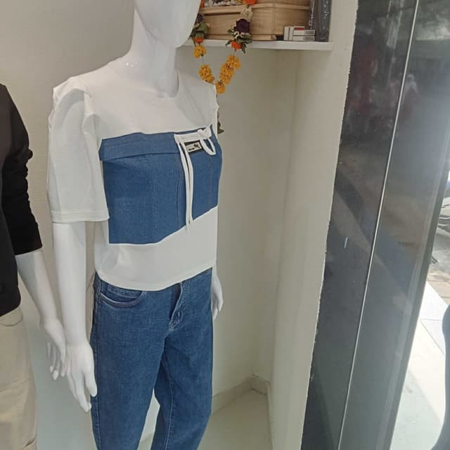 White and Blue T-shirt