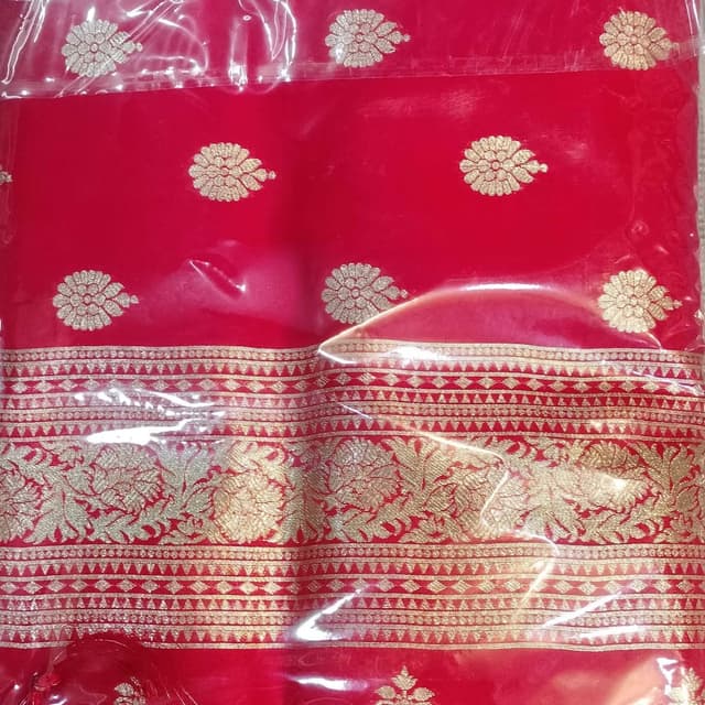 Red and Gold Saree