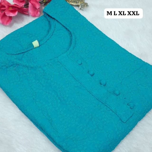 Teal Kurta