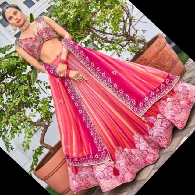Magenta Designer lehenga