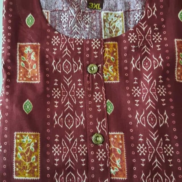 Maroon Kurta