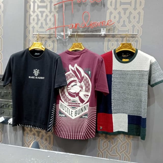 Black, Burgundy, White, Gray, Navy, Red, Green T-shirts