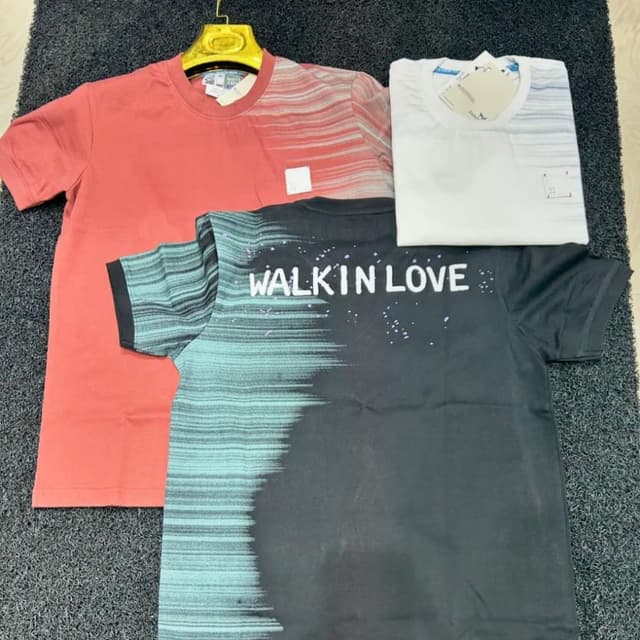 Red, White, Black, Teal T-shirts