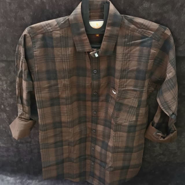 Brown and black check Shirt