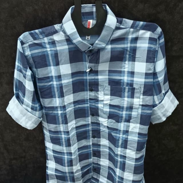 Blue and White Shirt