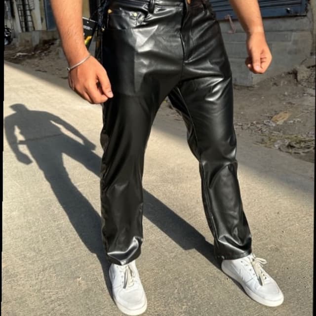LEATHER Black Pants