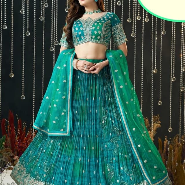 Green Lehenga